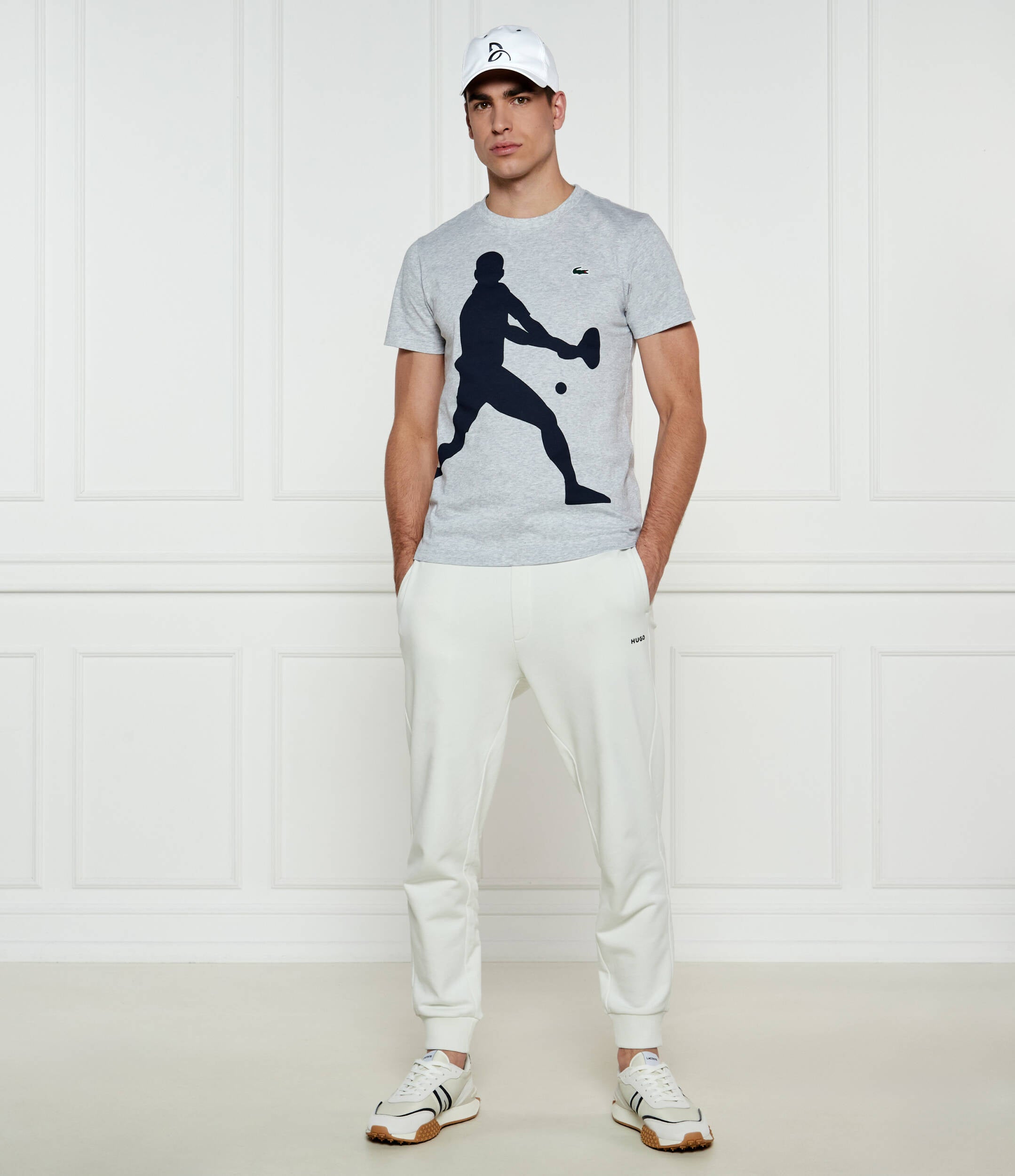 LACOSTE Tennis x Novak Djokovic T Shirt and Cap Set  TH7516