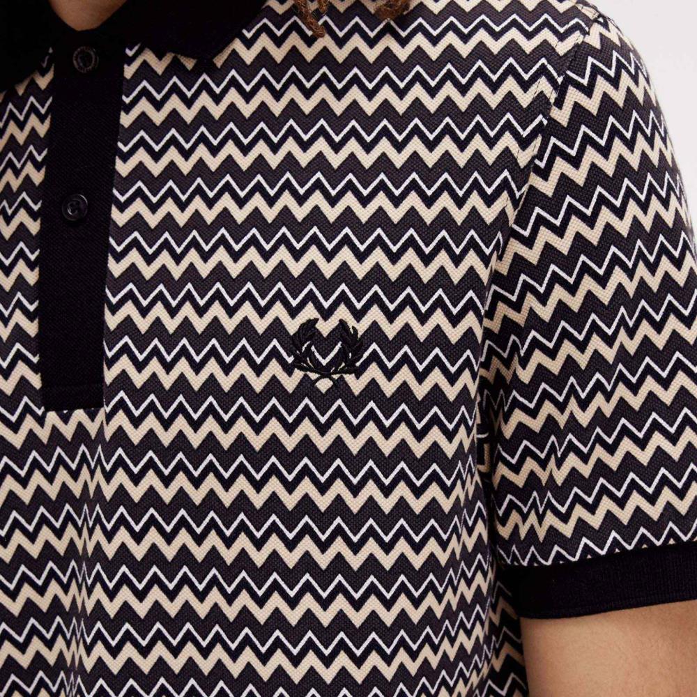 Fred Perry Zig-zag pattern polo shirt M8614/129