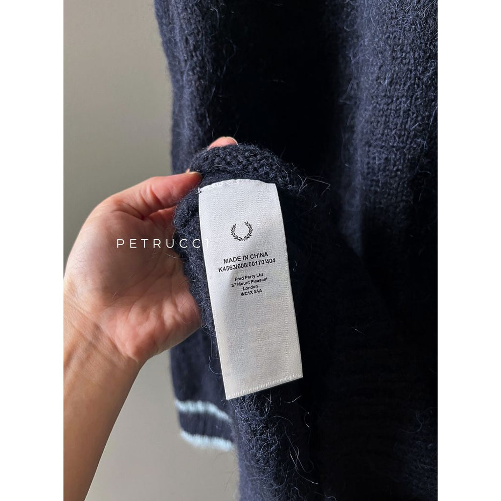 Fred Perry Alpaca Blend Crew Neck Jumper Sweater K4563/608