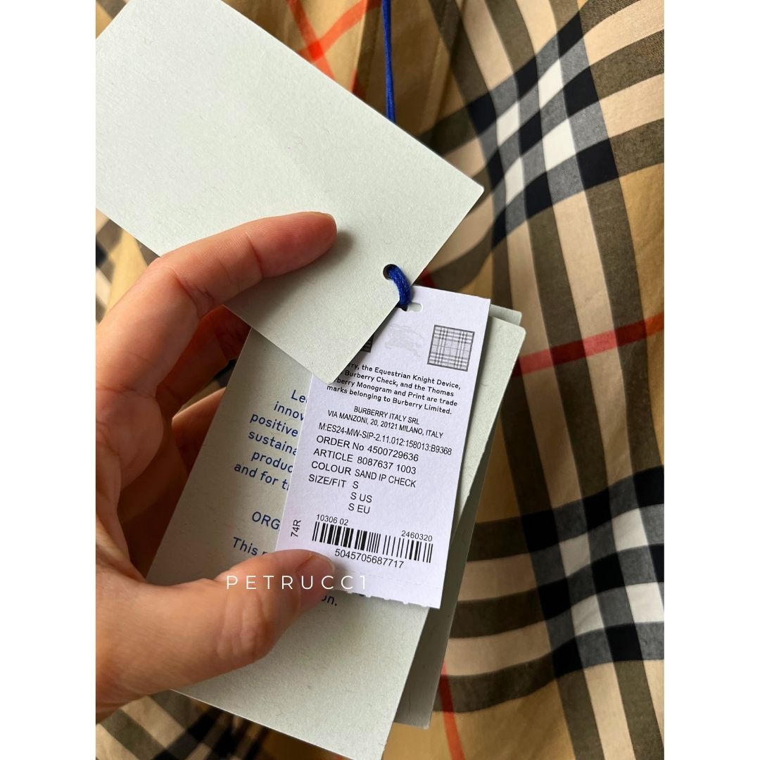 BURBERRY Beige Checked Short Sleeve Shirt 8087637