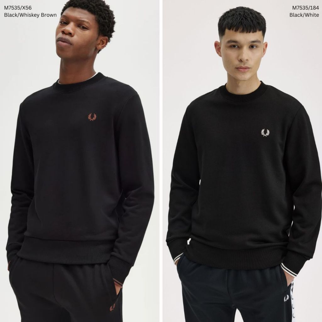 Fred Perry Crew Neck Sweatshirt Sweater M7535