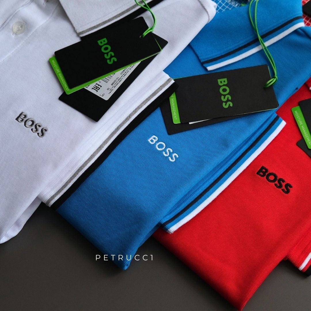 BOSS Polo shirt in cotton-blend piqué with S.Café PADDY PRO 50249000