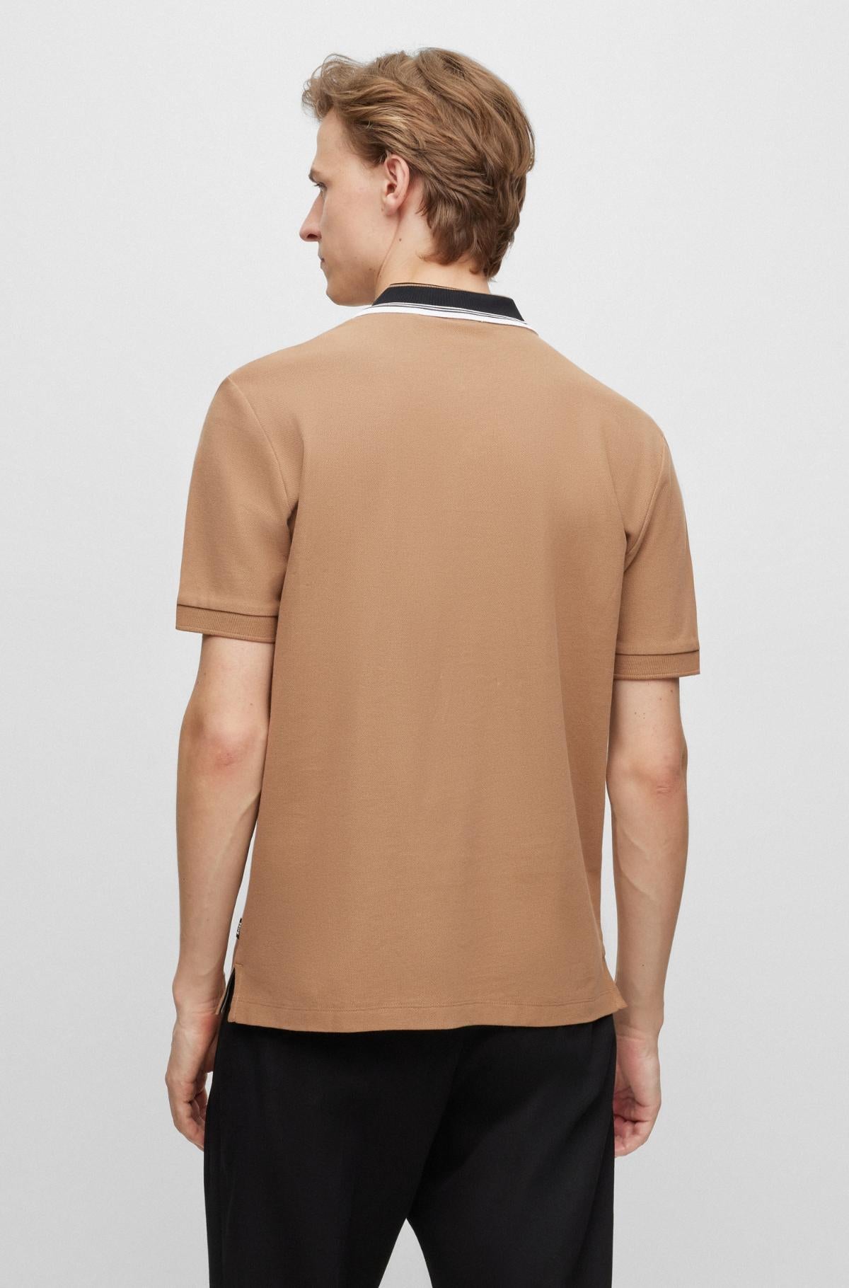 BOSS POLO SHIRT WITH STRIPED COLLAR  PHILLIPSON 118 50495709
