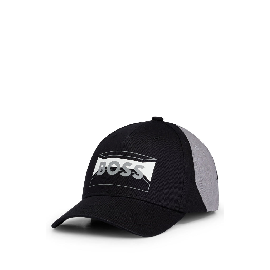 BOSS Cotton-twill cap with contrasting seasonal logo 50505837