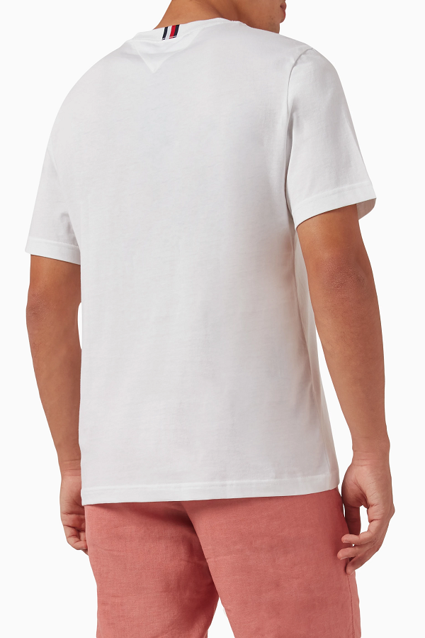 TOMMY HILFIGER Monotype Logo Patch T Shirt MW0MW34373