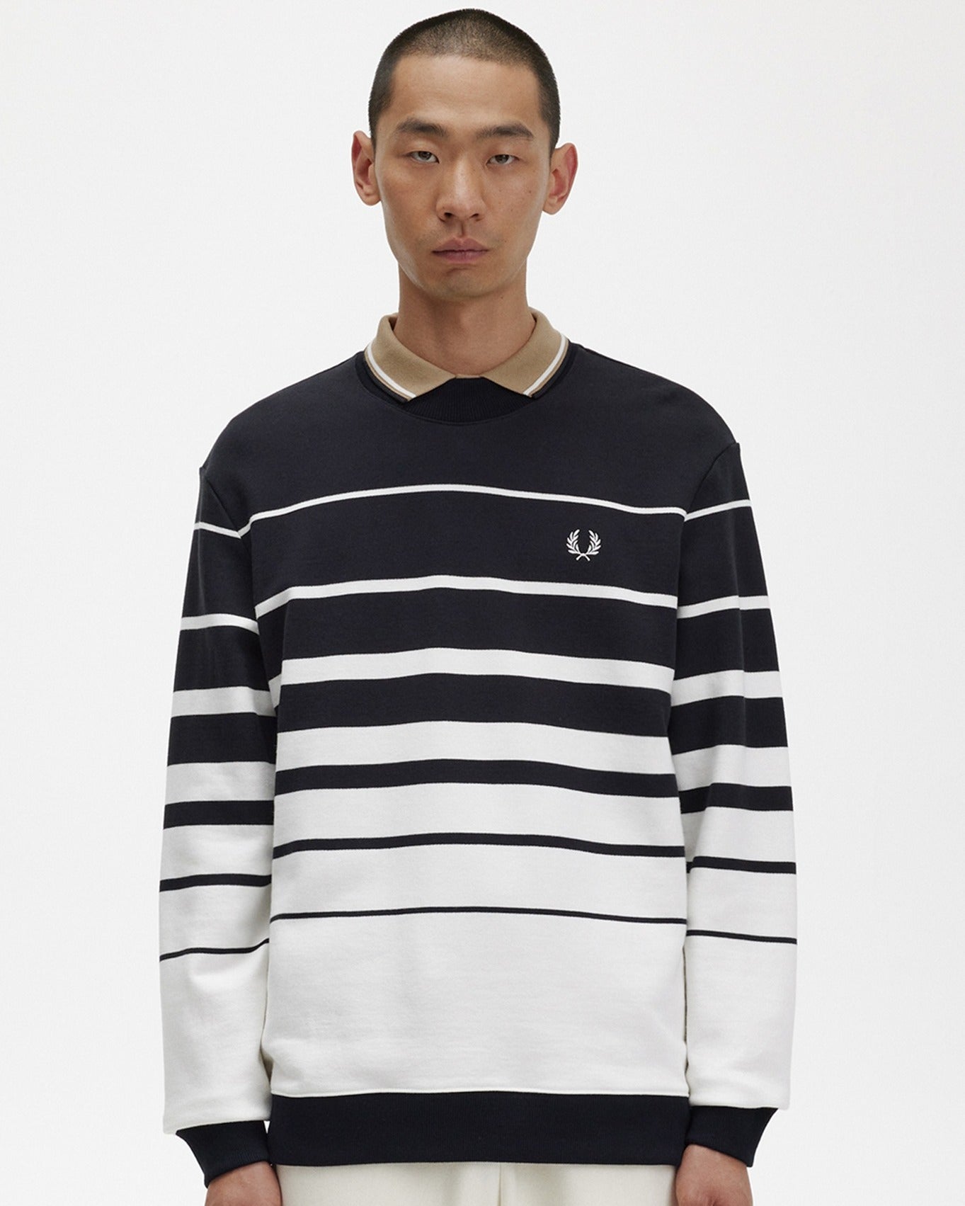 Fred Perry Mens Striped Sweatshirt G3132/560