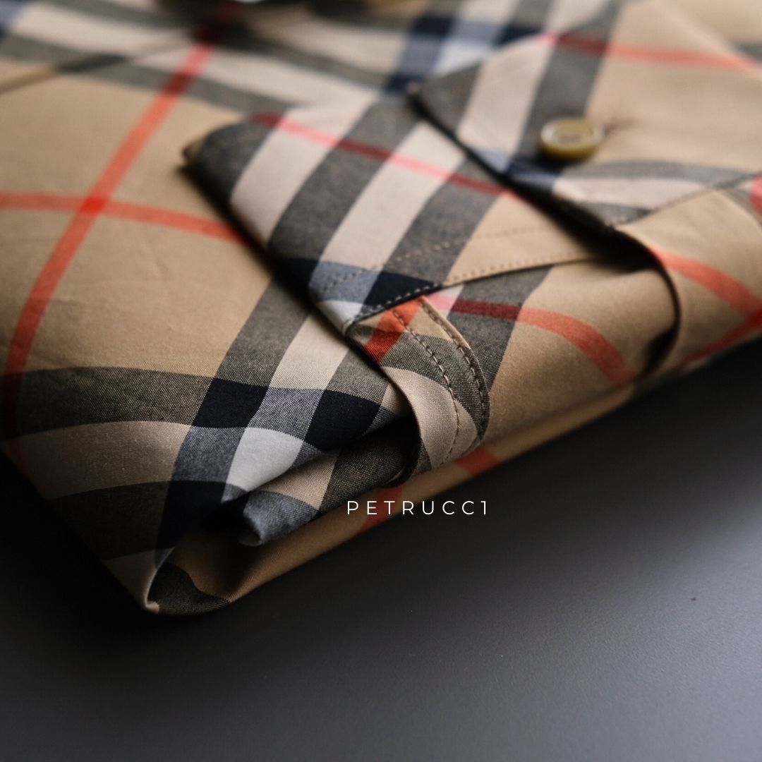 BURBERRY Beige Plaid Shirt 8087634