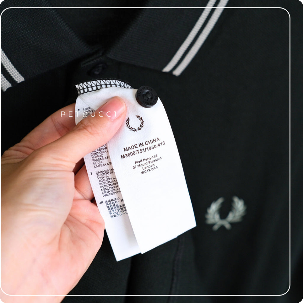 Fred Perry Cowo Kaos Cotton Pique Polo Shirt Original Pria M3600/T51