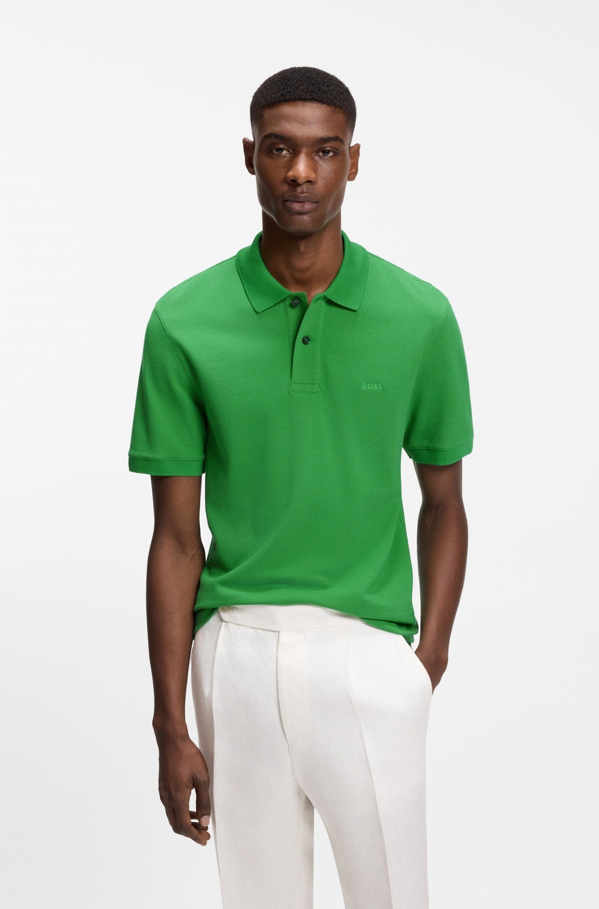 BOSS Polo Shirt kaos cowo Pria short 50580758