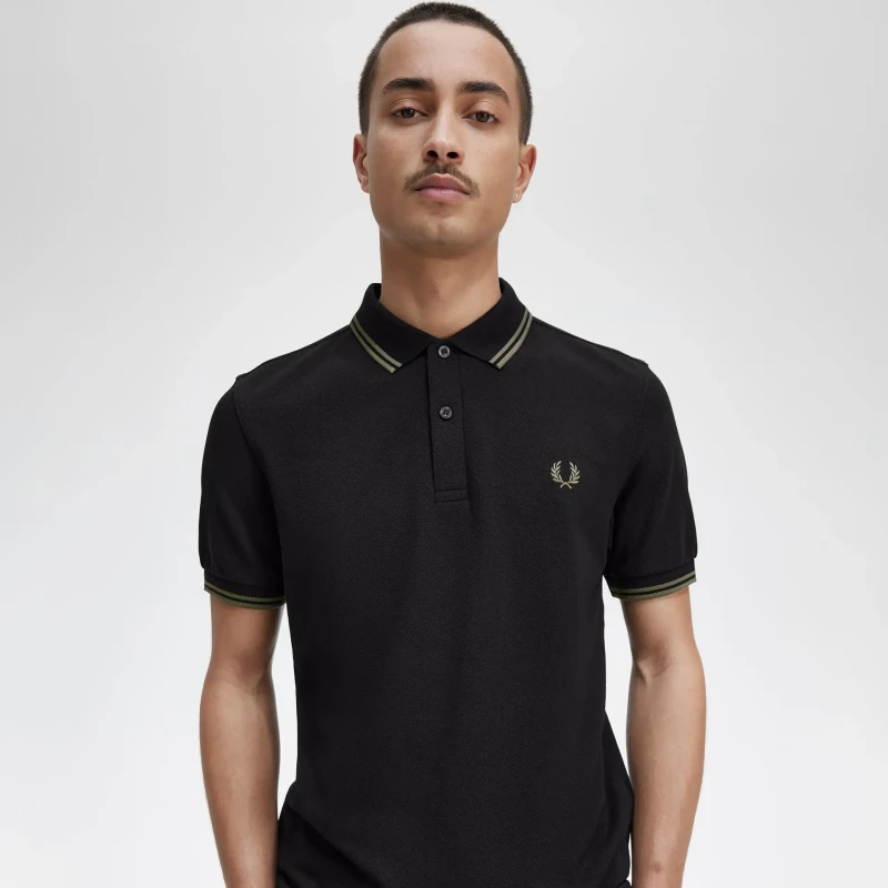 Fred Perry Kaos Polo Shirt Pique Cotton Cowo Pria Man M3600/T44