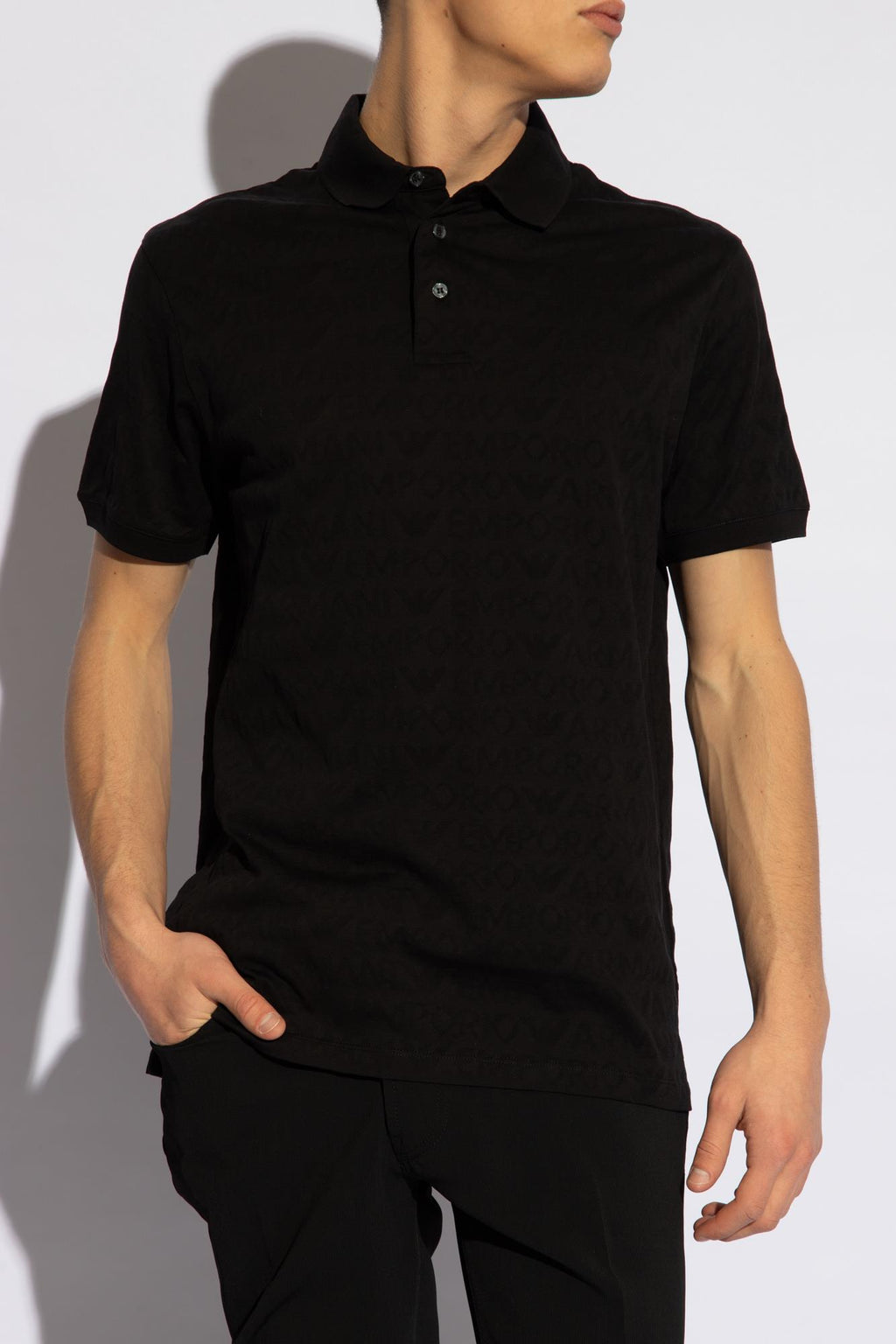 EMPORIO ARMANI EA7 Jacquard Polo Collar  3D1FM8