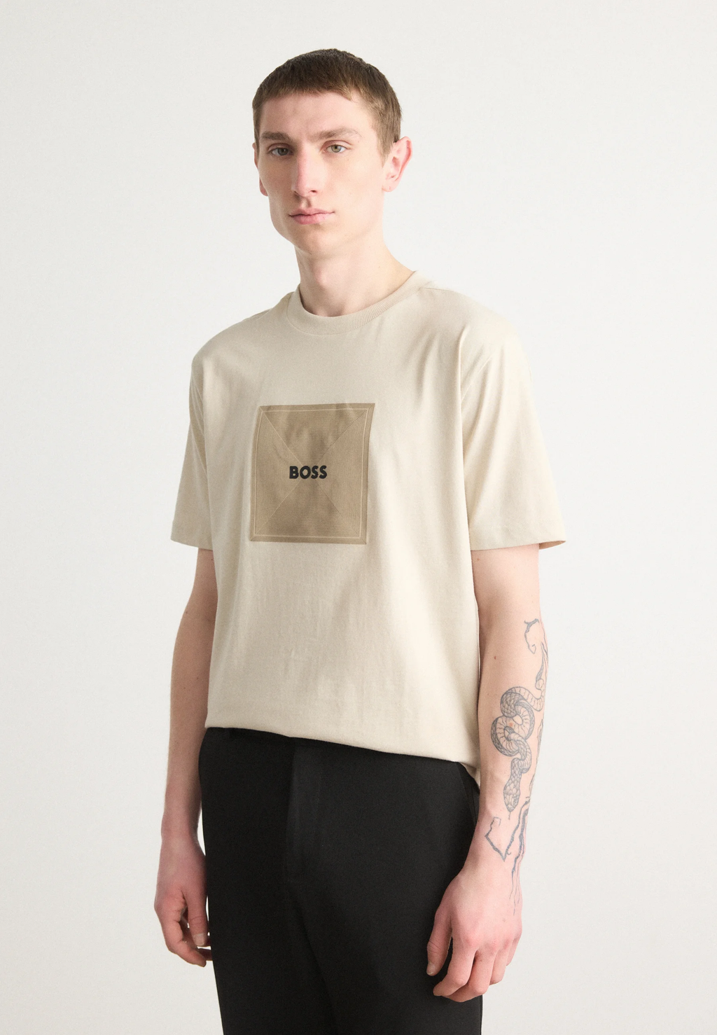 BOSS TEE LOGO RIB 99 50538096