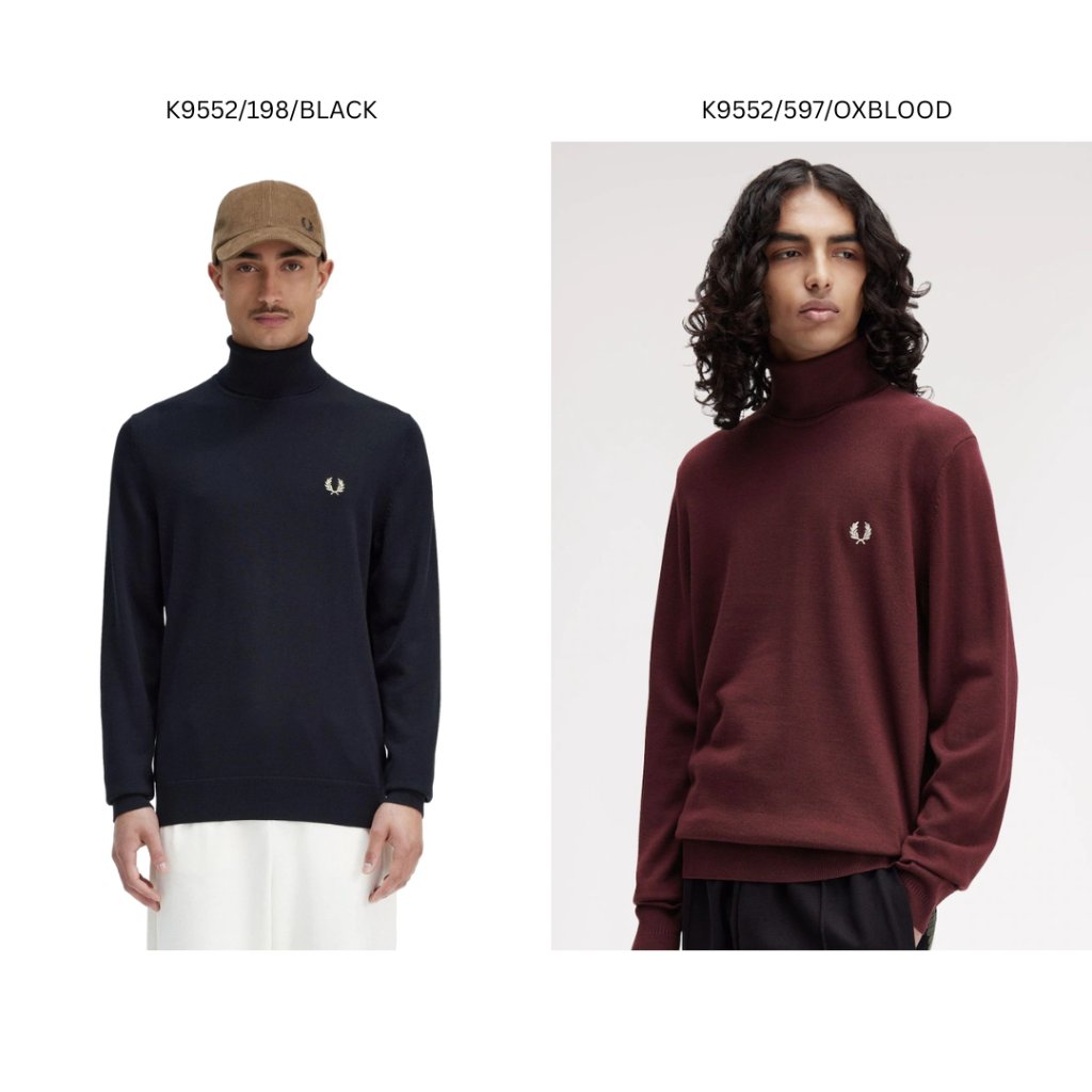 FRED PERRY FP Long Sleeved Turtle Neck K9552