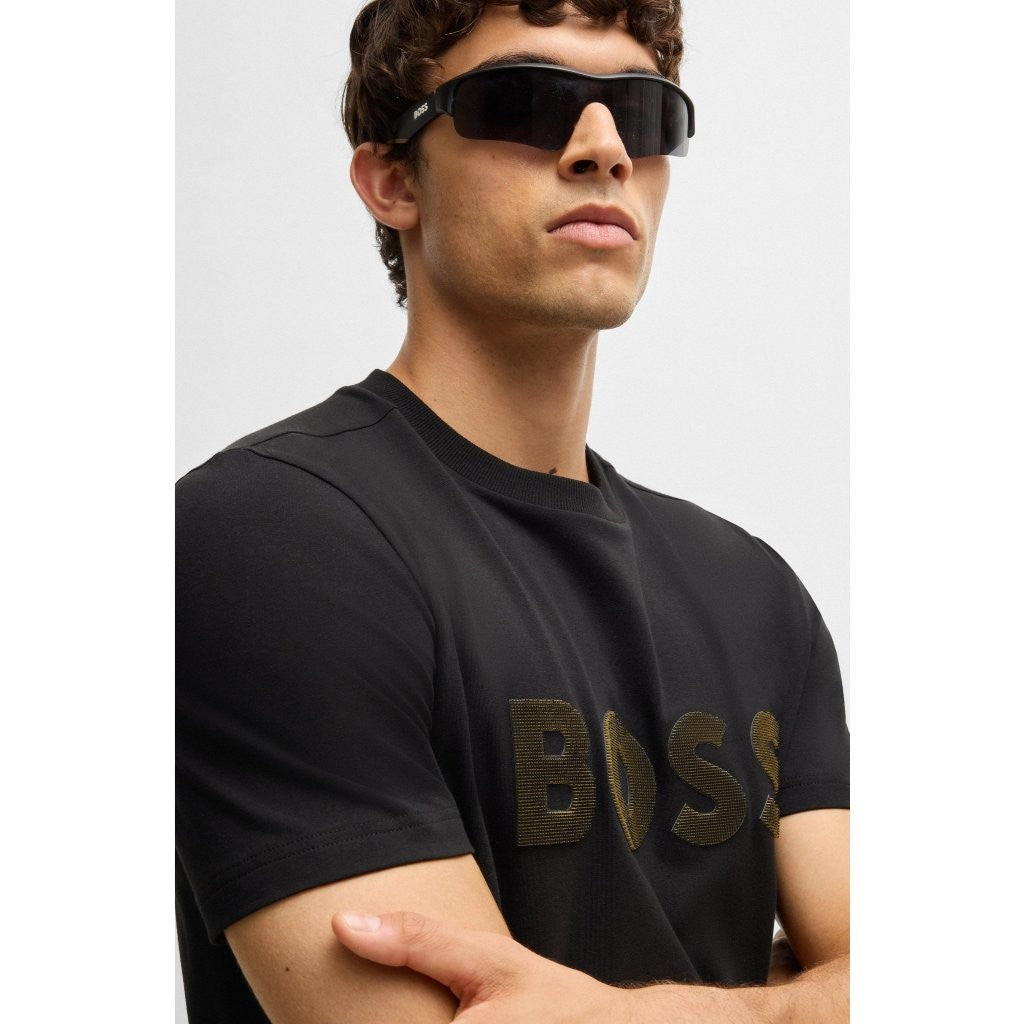 BOSS Stretch-cotton T-shirt with large logo Tee TL Logo 50535170