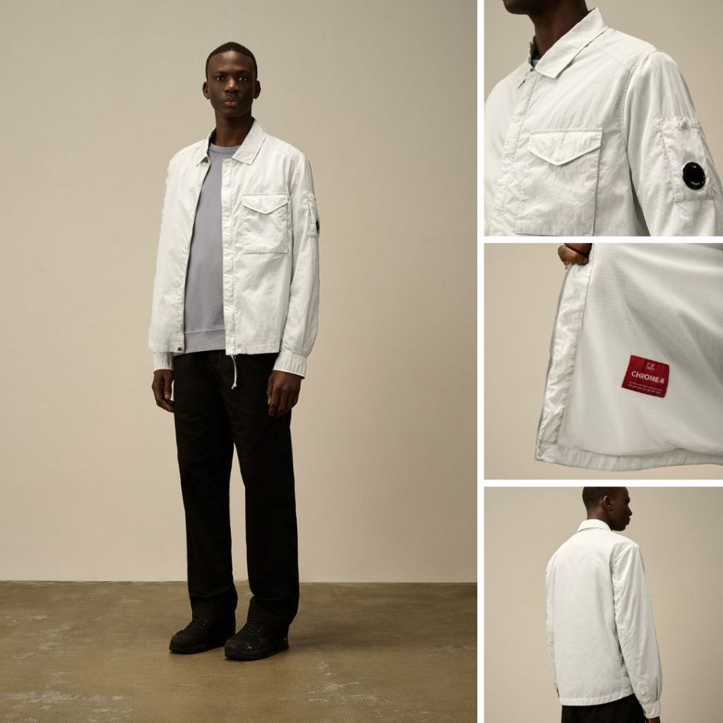 CP Company Chrome R Full Zip Overshirt 18CMOS095A