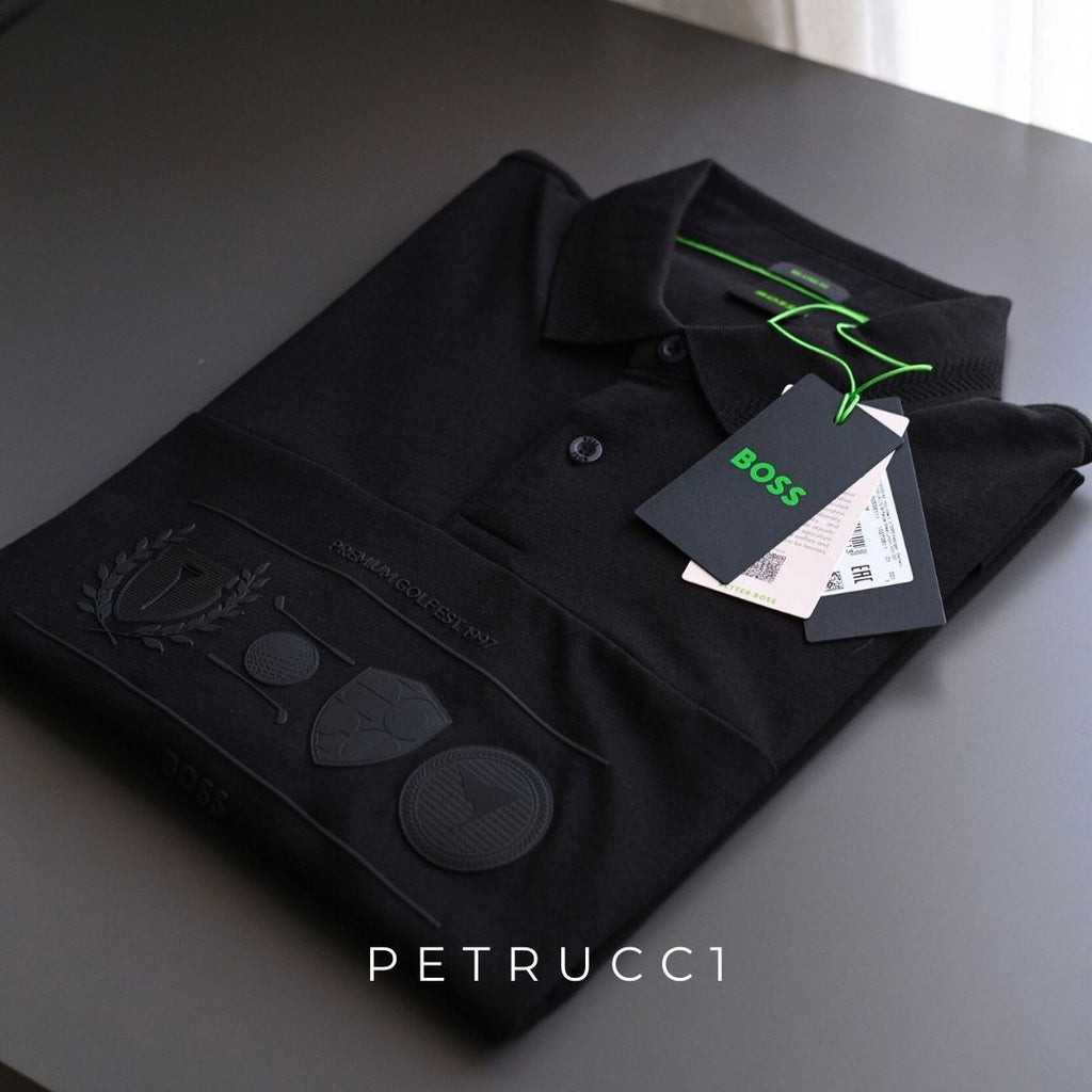 BOSS Relaxed-fit polo shirt in cotton with golf artwork Percy Heritage 50538111