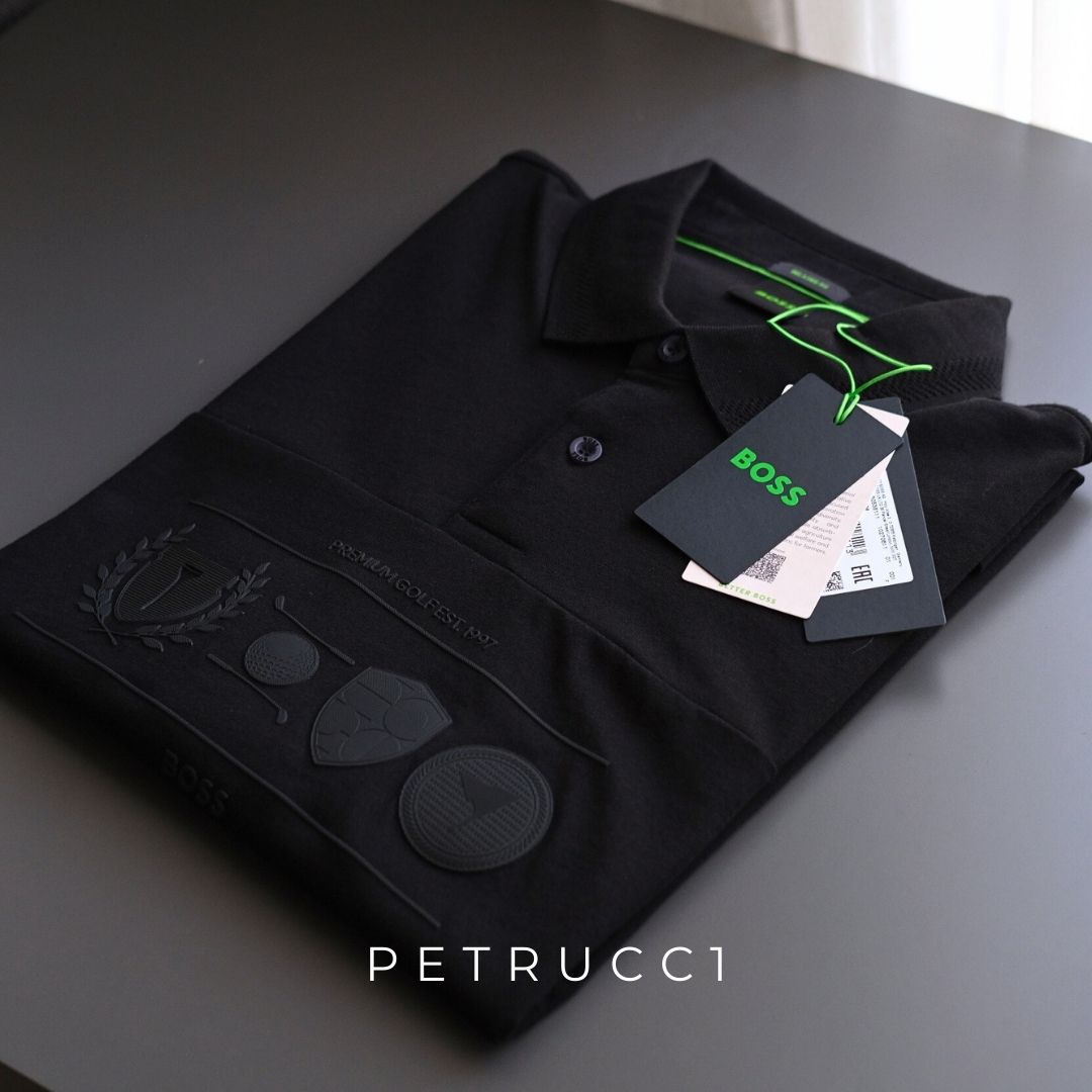 BOSS Relaxed-fit polo shirt in cotton with golf artwork Percy Heritage 50538111