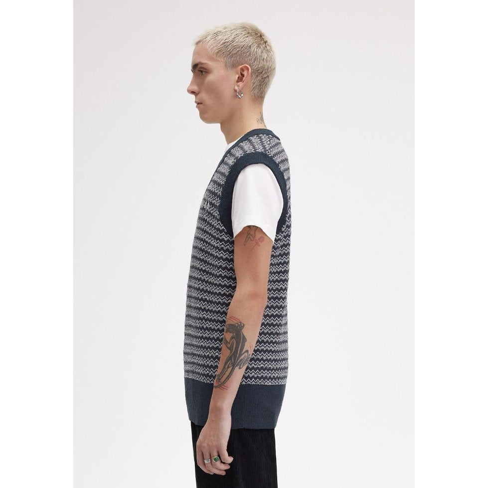FRED PERRY VEST KNIT outwear outer rajut COWO PRIA K8551/608
