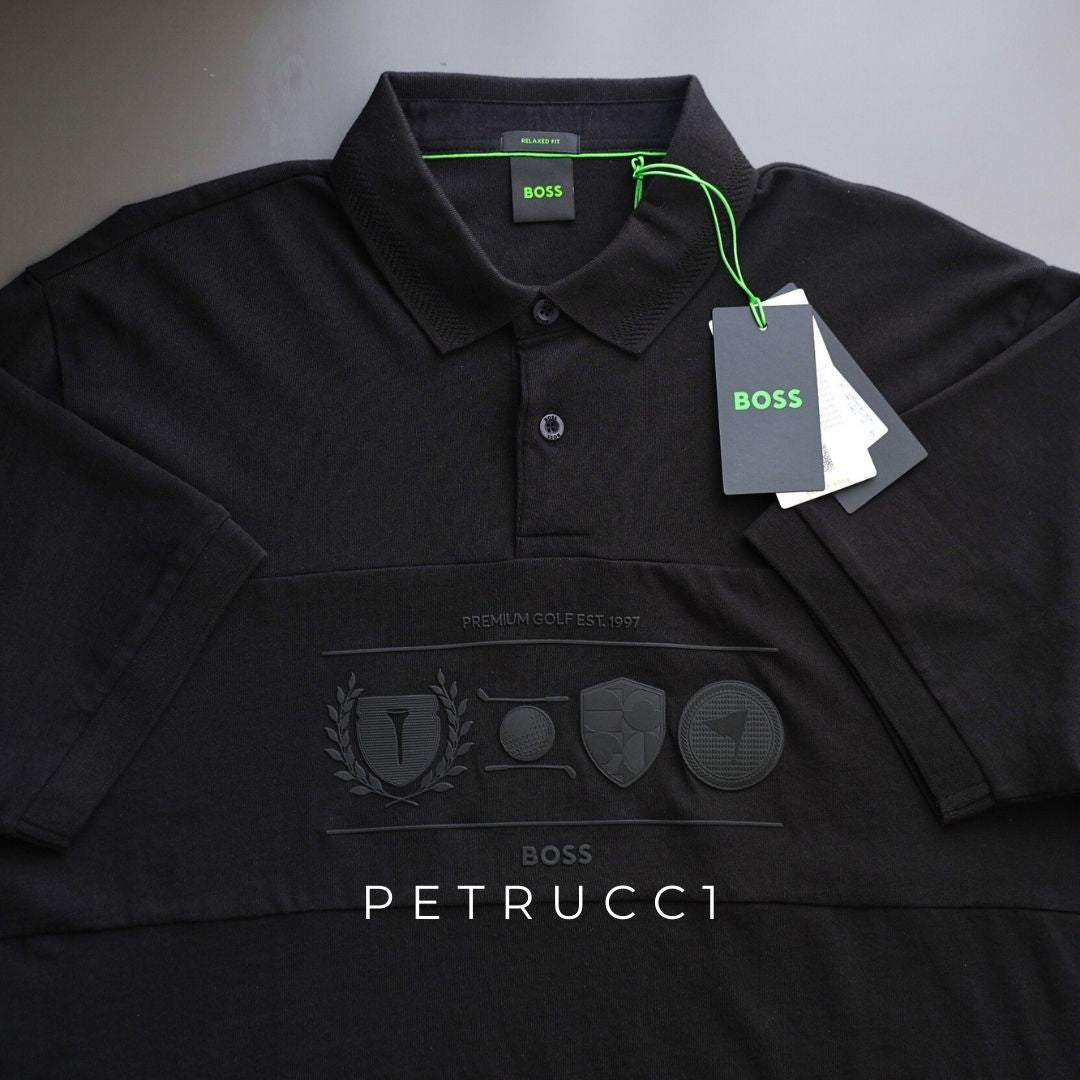 BOSS Relaxed-fit polo shirt in cotton with golf artwork Percy Heritage 50538111