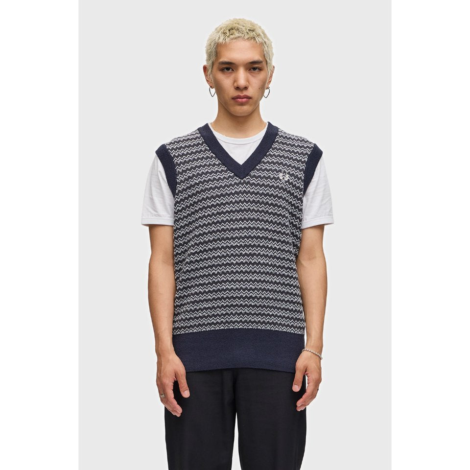 FRED PERRY VEST KNIT outwear outer rajut COWO PRIA K8551/608