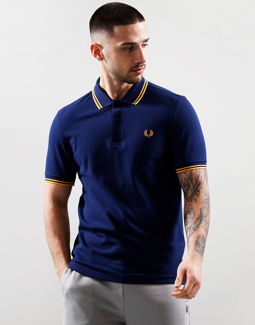 Fred Perry Cowo Kaos Cotton Pique Polo Shirt Original Pria M3600/R76