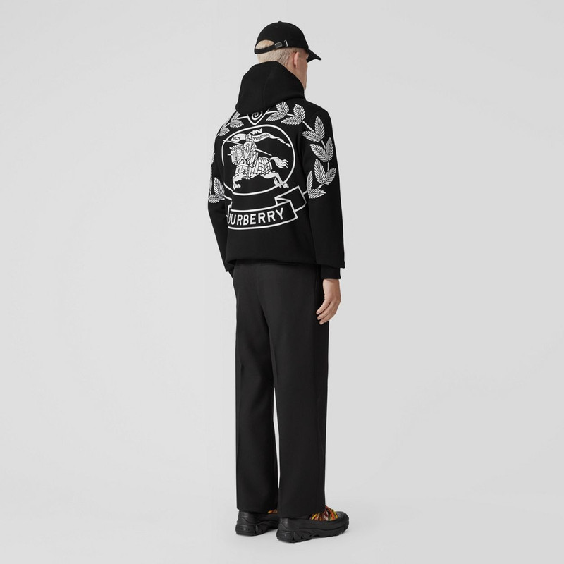 BURBERRY Avondale EKD Print Cotton Blend Hoodie 8057967