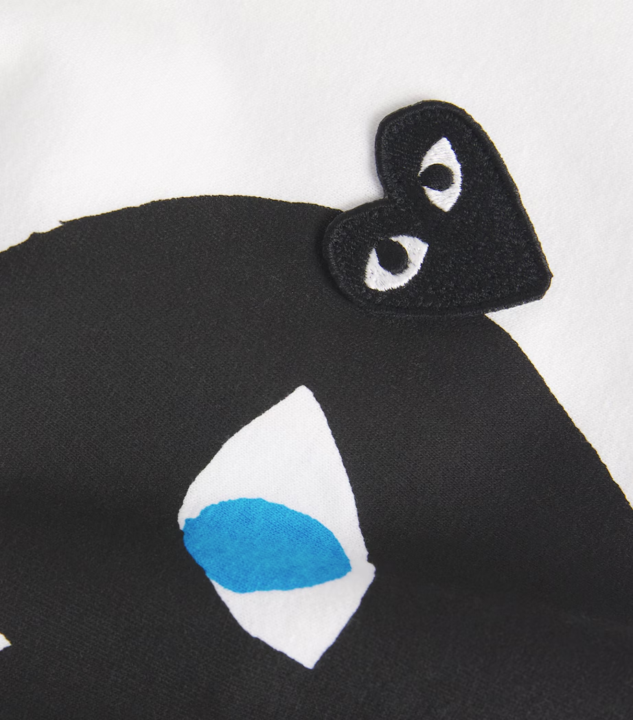 PLAY CDG COMME des GARCONS TEE T SHIRT kaos cowo pria man ORIGINAL