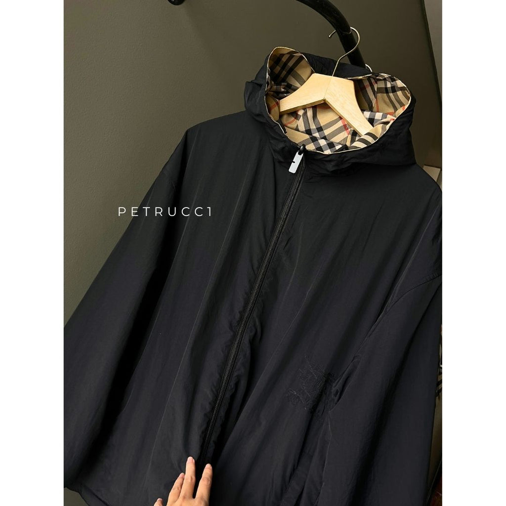 BURBERRY Reversible Check Hooded Jacket 81041021