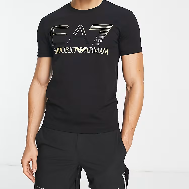 EMPORIO ARMANI EA7 Visibility Pima Cotton T-Shirt 3RPT62 PJ03Z