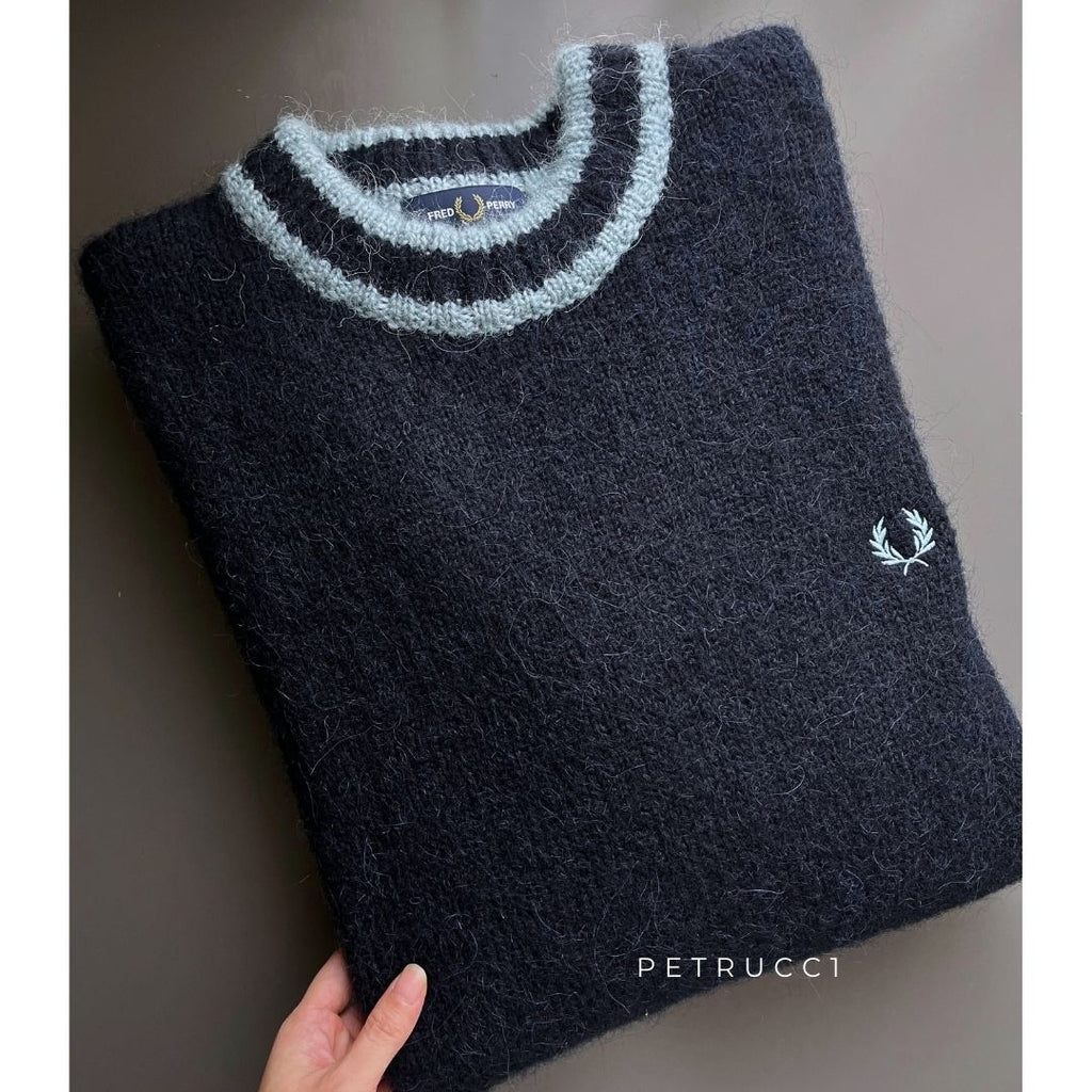 Fred Perry Alpaca Blend Crew Neck Jumper Sweater K4563/608