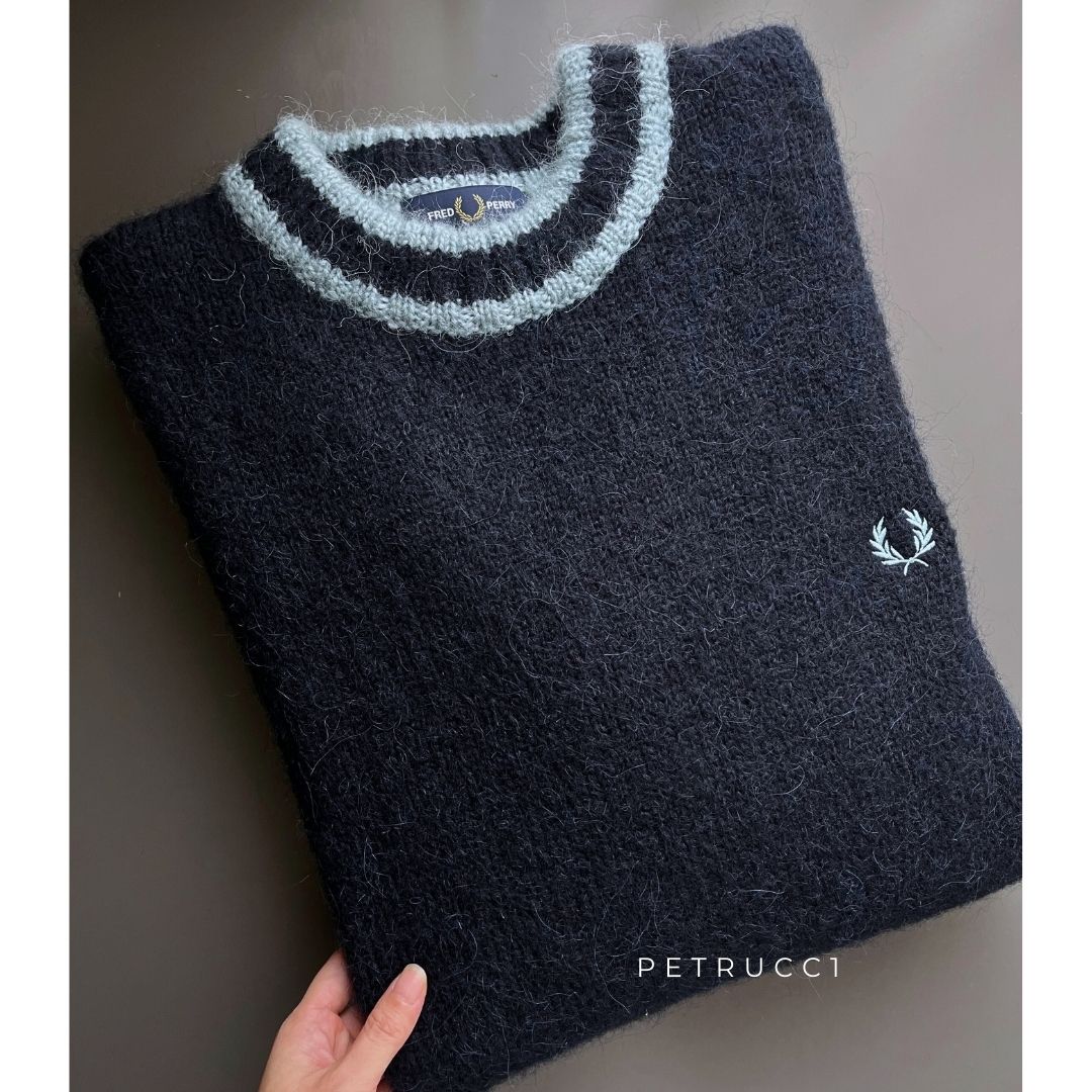 Fred Perry Alpaca Blend Crew Neck Jumper Sweater K4563/608