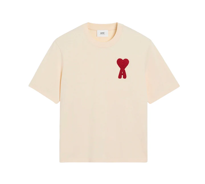 AMI Paris de Coeur Heart Patch T-Shirt HTS065726