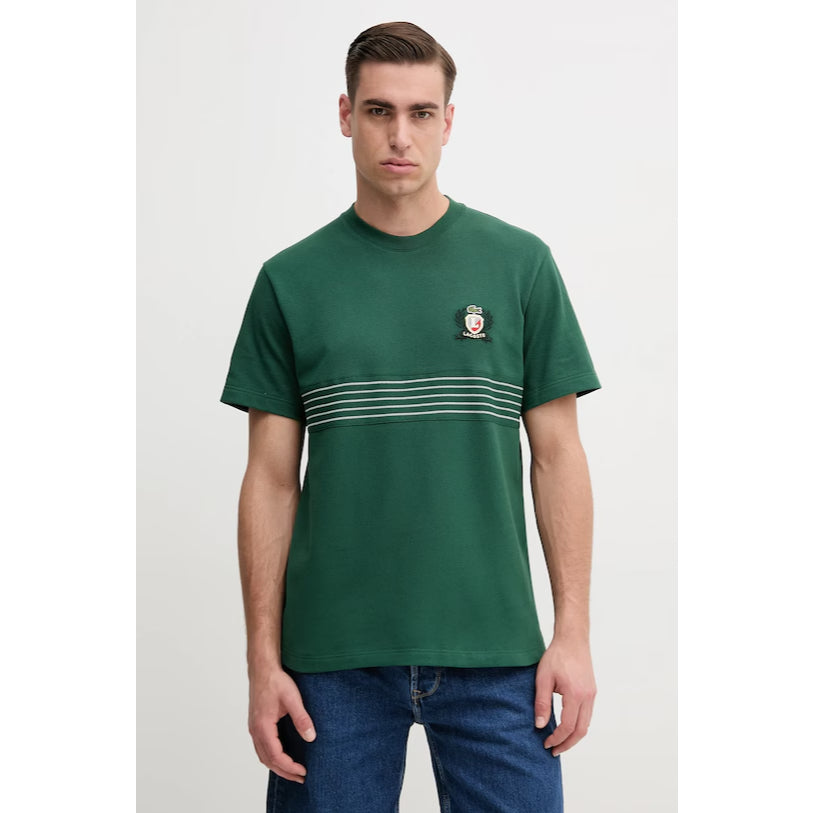 LACOSTE Embroidered Badge Pique T Shirt TH0025