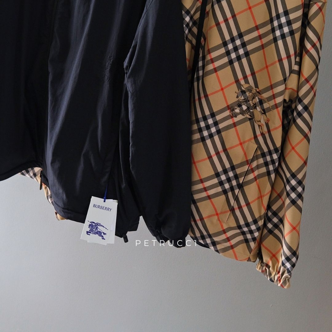 BURBERRY Reversible Check Hooded Jacket 81041021