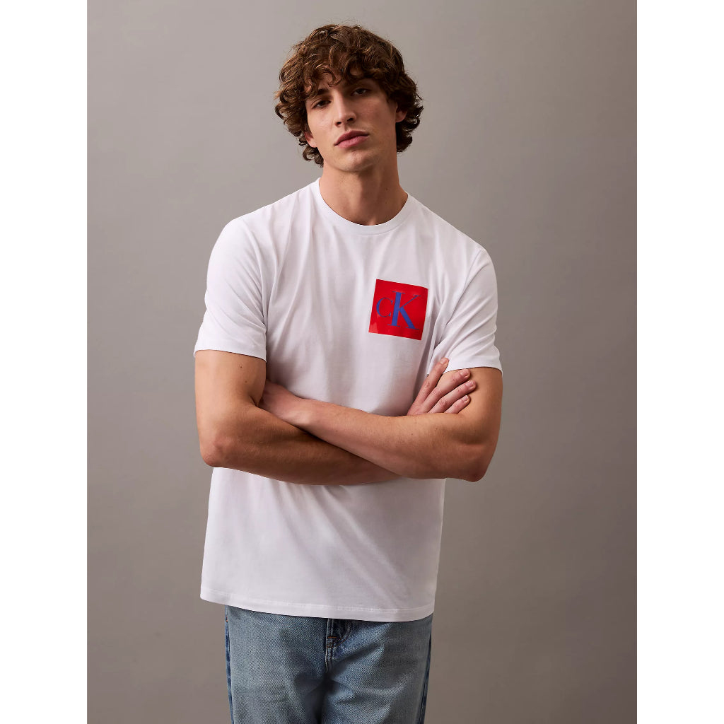 Calvin Klein Monogram Logo Box Graphic Classic T-Shirt 4RB837G