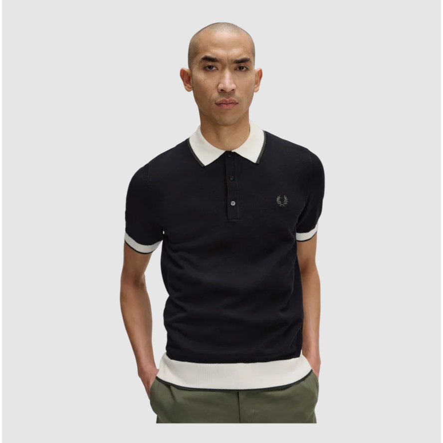 Fred Perry Polo Shirt Cowo Kaos Kerah Pria Knit K1315/102