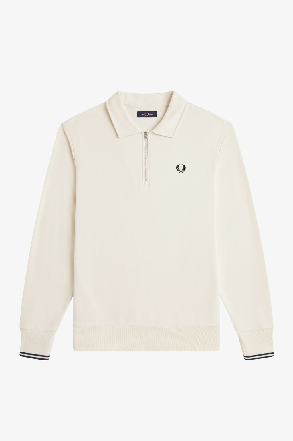Fred Perry Half Zip Collared Sweatshirt Sweater M2426