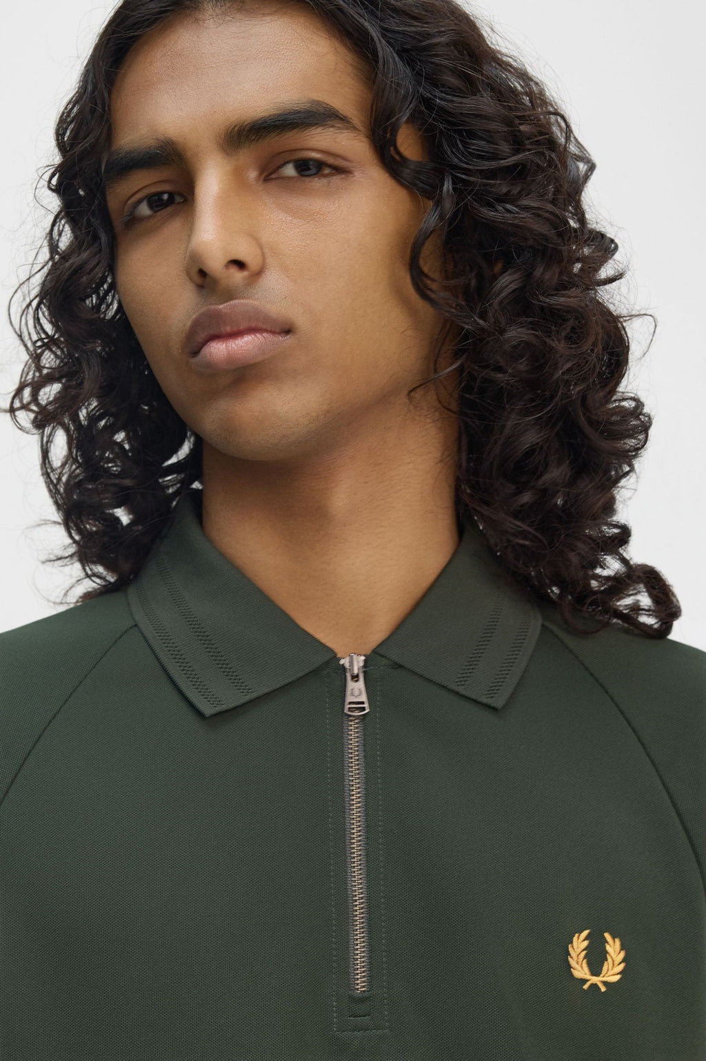 Fred Perry Zip Neck Polo Shirt M9869/X89