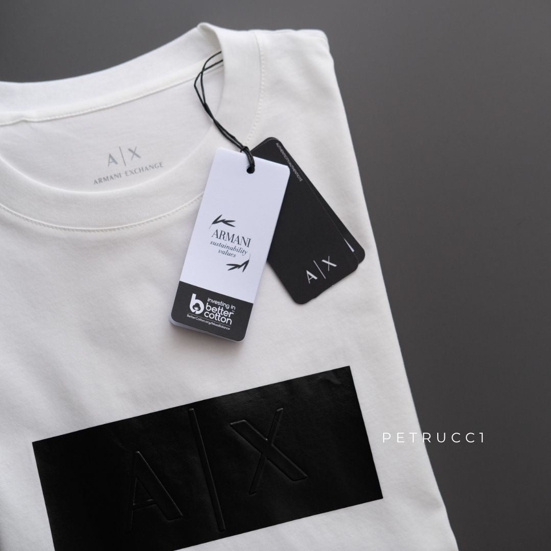 ARMANI EXCHANGE Vinyl Logo Print T Shirt XM000786
