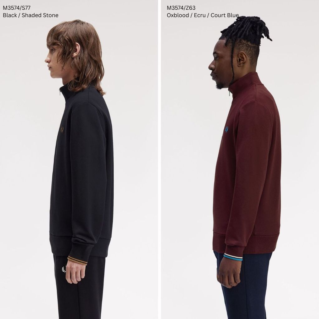 Fred Perry Half Zip Sweatshirt Sweater M3574