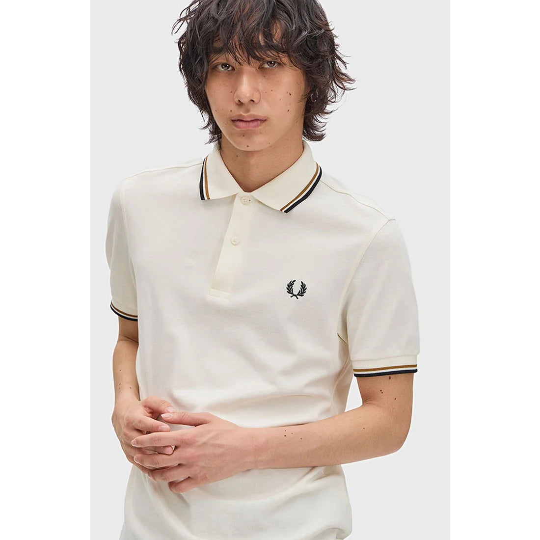 Fred Perry Polo Shirt Cowo Pria Kaos Man Men Kerah M3600/79B