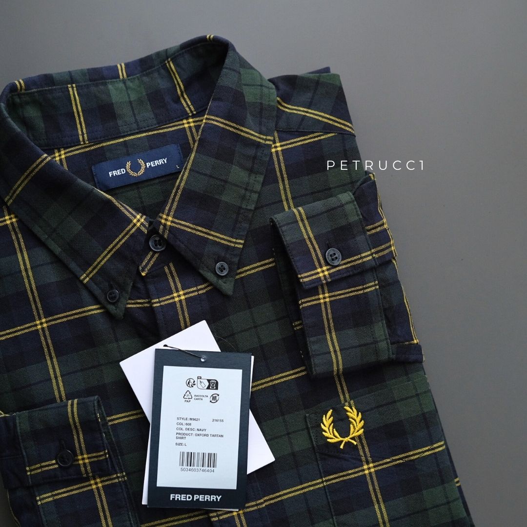 Fred Perry Oxford Tartan Shirt Long Sleeve M9621/608