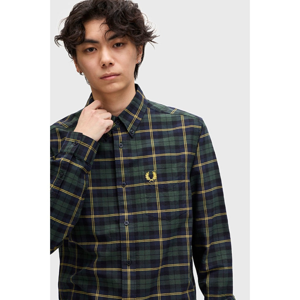 Fred Perry Oxford Tartan Shirt Long Sleeve M9621/608
