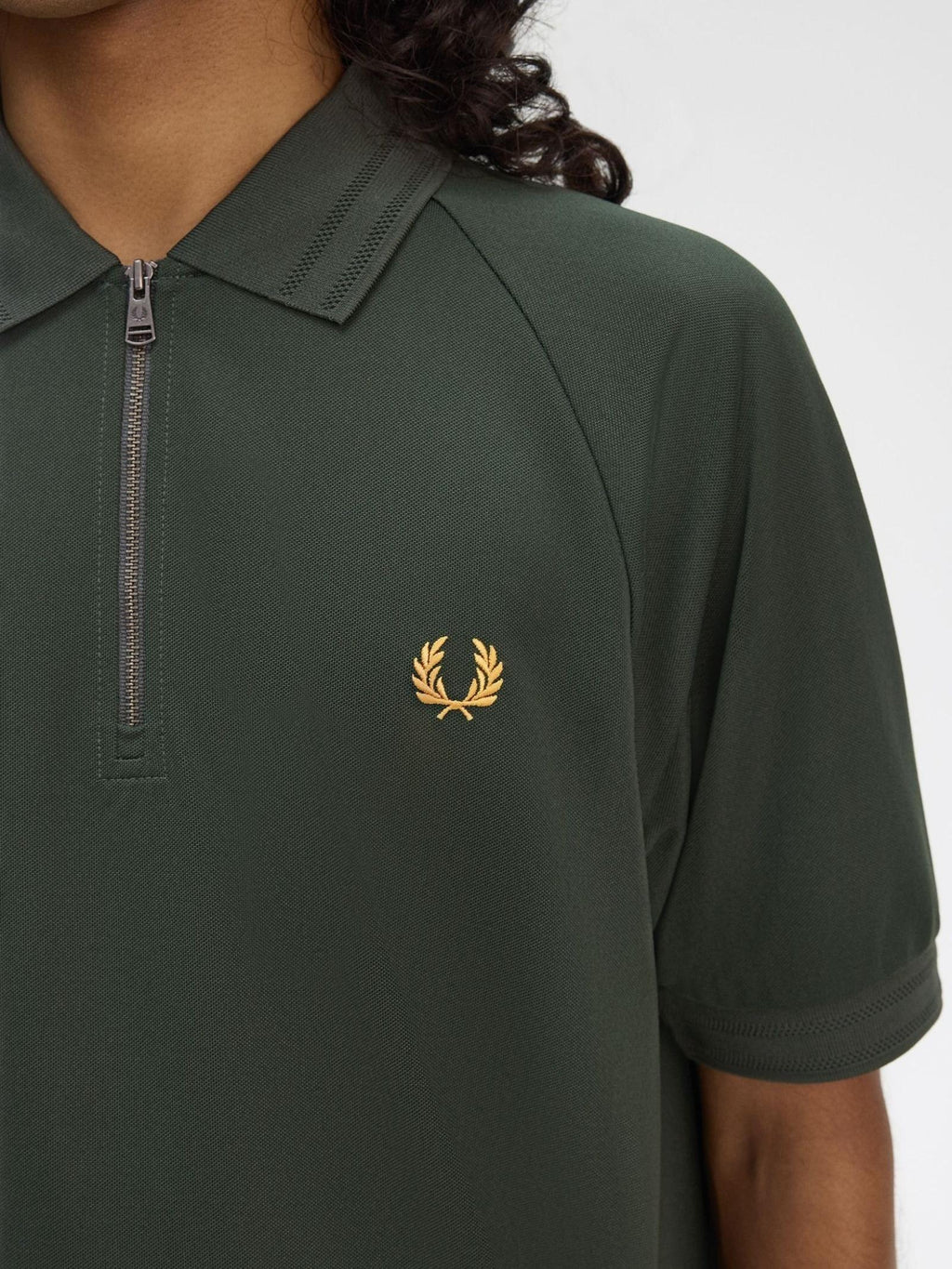 Fred Perry Zip Neck Polo Shirt M9869/X89