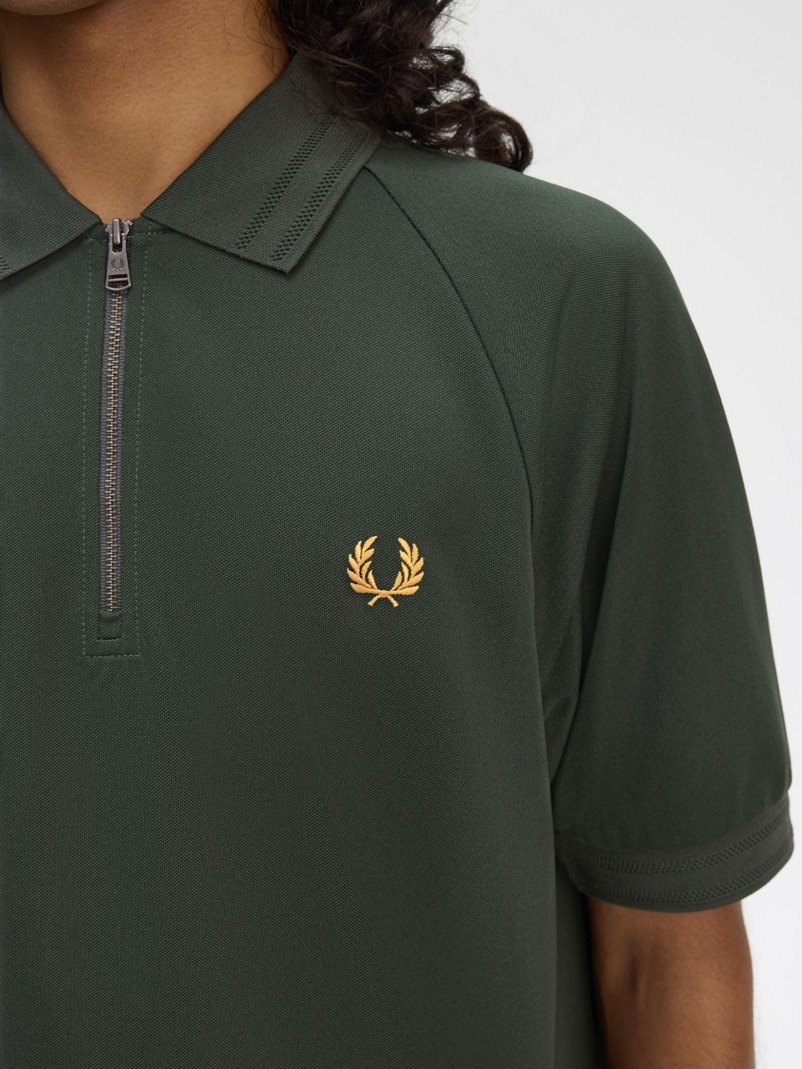 Fred Perry Zip Neck Polo Shirt M9869/X89