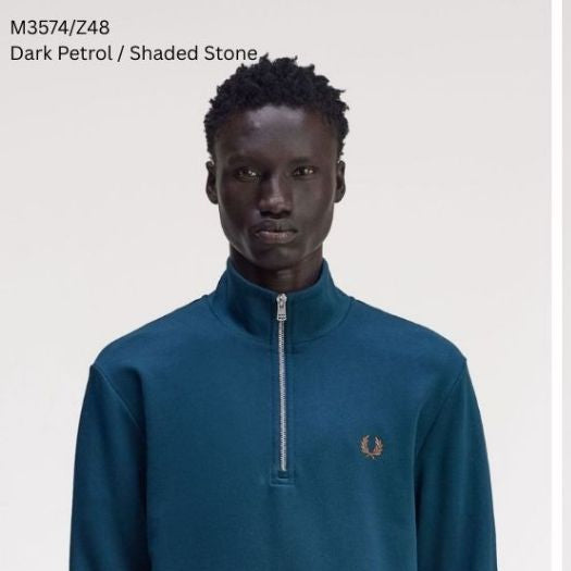 Fred Perry Half Zip Sweater Sweatshirt M3574