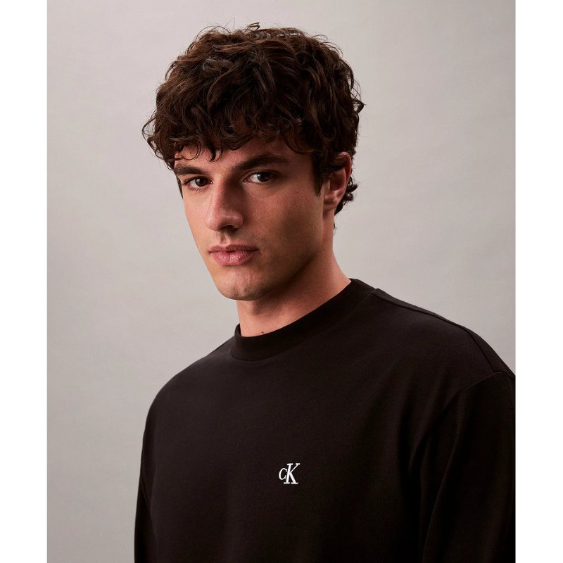 Calvin Klein T shirt kaos lengan panjang long sleeve cowo pria 4RD871G