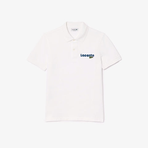 LACOSTE Name Print Washed Polo Shirt  PH0786