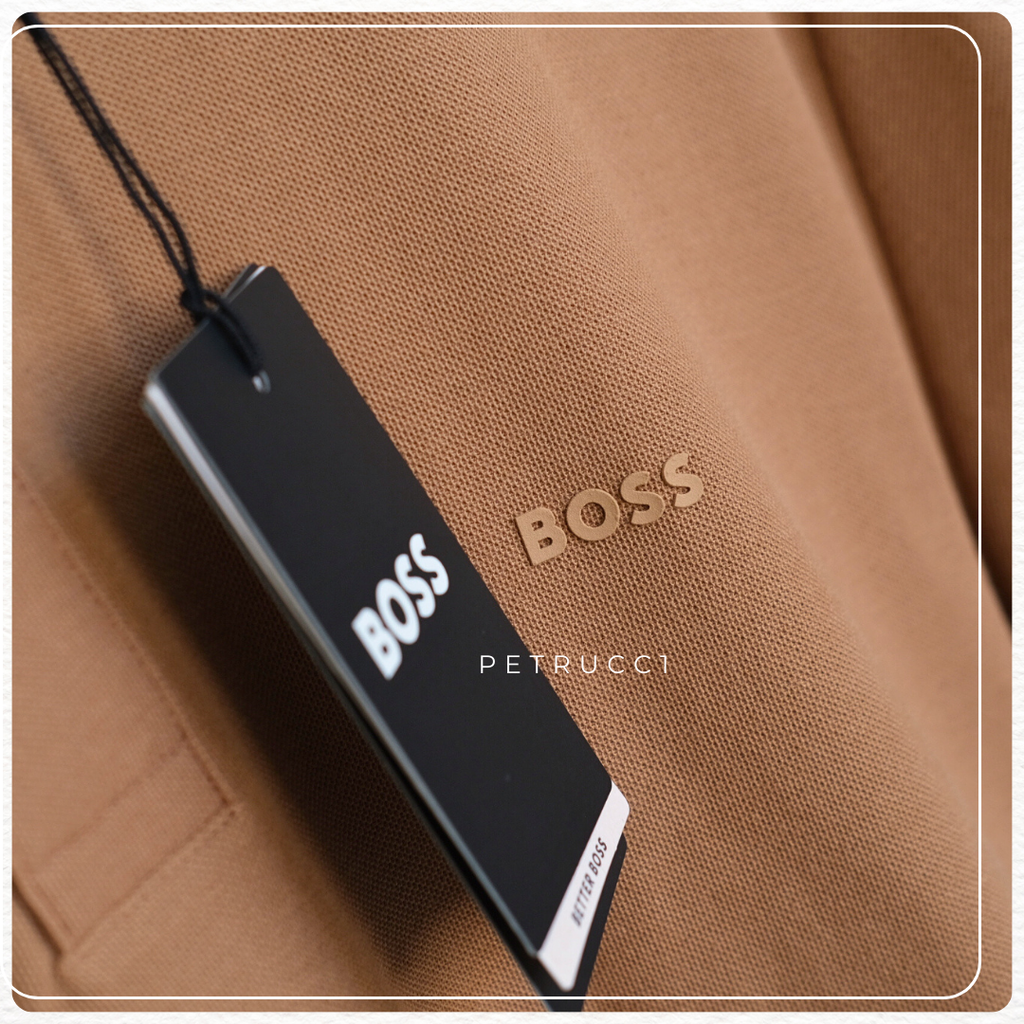 BOSS POLO SHIRT WITH STRIPED COLLAR  PHILLIPSON 118 50495709