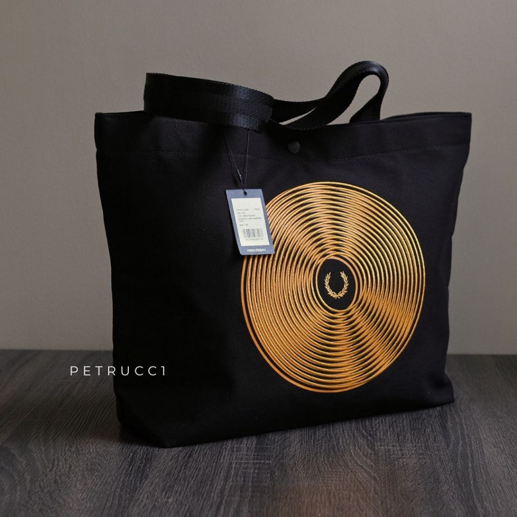 Fred Perry DISC GRAPHIC TOTE BAG L3243